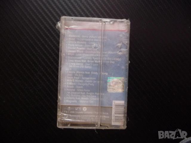 Planet of hits Планета на хитовете Мадона Парис Хилтън Шон Пол Джейнс Блър други касета оригинал топ, снимка 3 - Аудио касети - 53229505