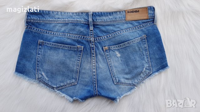 Къси дънкови панталони H&M XS - S, снимка 2 - Къси панталони и бермуди - 33809484