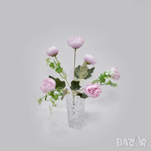 Изкуствени аранжировки с божури, снимка 6 - Други стоки за дома - 52137670