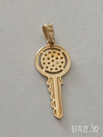 Златна висулка 52836, снимка 3 - Колиета, медальони, синджири - 56039169