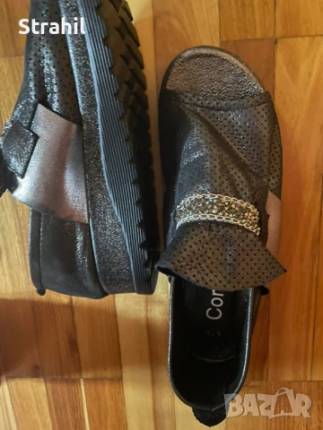 Обувки от естествена кожа с камъни, снимка 8 - Дамски ежедневни обувки - 51319689