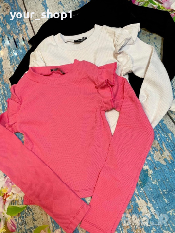 3 цвята дамска блуза рипс , снимка 2 - Блузи с дълъг ръкав и пуловери - 44605910