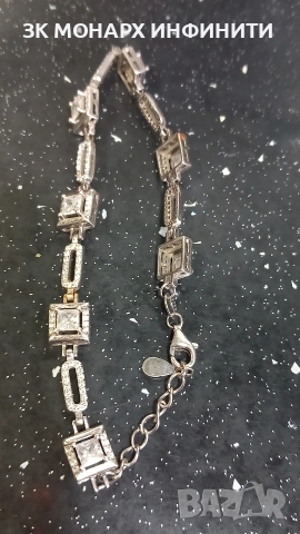 сребърна гривна , снимка 5 - Гривни - 52854610