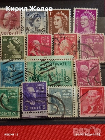 Стари пощенски марки от цял свят смесени СВЕТОВНИ ЛИДЕРИ за КОЛЕКЦИЯ 51938, снимка 3 - Филателия - 53228995