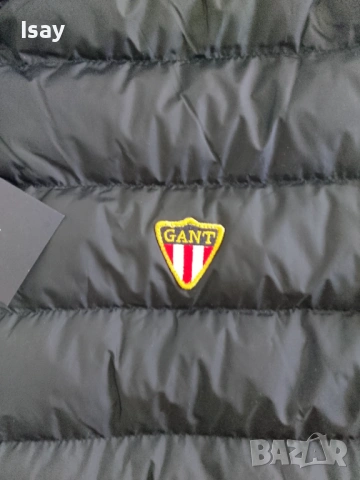 Мъжко яке GANT в тъмно син цвят 3ХЛ последен размер, снимка 2 - Якета - 54291127