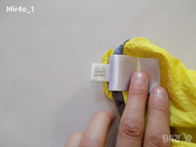 горнище adidas running ветровка суитчър фанела худи яке крос спорт мъжко оригинално жълто L, снимка 6 - Спортни дрехи, екипи - 50585749