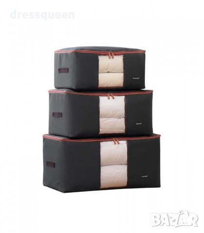 3059 Калъфи за съхранение на домашен текстил в три размера, снимка 4 - Органайзери - 34251595