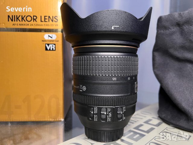 Обектив Nikon AF-S Nikkor 24-120mm f / 4 G ED VR , снимка 4 - Обективи и филтри - 30612442