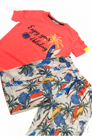 Комплект тропик принт Mackays , снимка 4 - Детски комплекти - 36381707