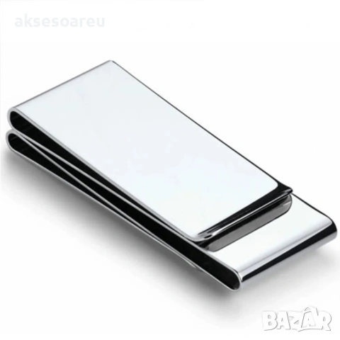 Щипка за пари от неръждаема стомана портфейл за кредитни карти тънък метален джобен събирател за път, снимка 18 - Портфейли, портмонета - 53929971