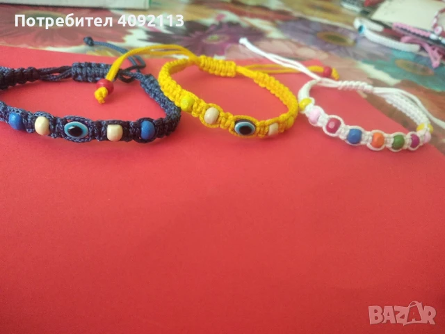 Предлагам ръчно изработени гривни макраме., снимка 6 - Гривни - 51244609