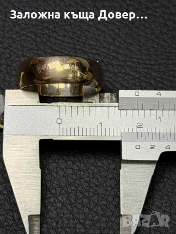 Златна халка 14 K 585 Чисто нова gold zlatna halka , снимка 8 - Пръстени - 55849941