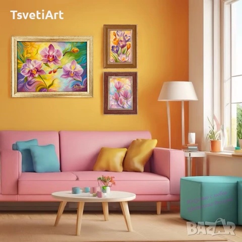 Авторска картина – минзухари – акварел – ръчна изработка – идея за подарък, снимка 8 - Картини - 53877149