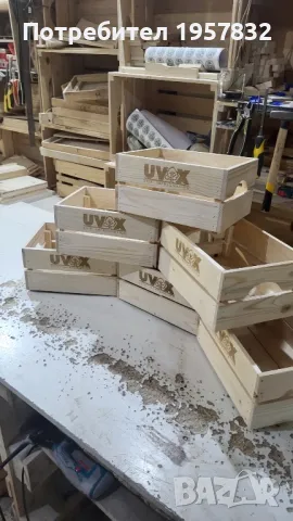 Дървена щайга за корпоративни коледни подаръци, снимка 17 - Друго търговско оборудване - 48924144