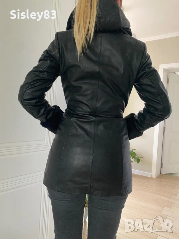 Кожено вталено яке, 100% естествена кожа.