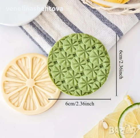 Комплект 3 броя лимони лимони резен цял силиконов молд за бисквитки фондан декорация торта мъфини , снимка 3 - Форми - 54118516
