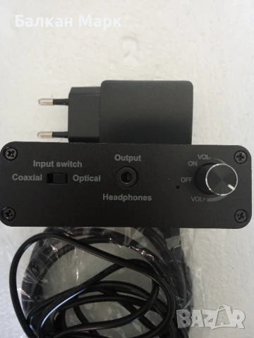 Цифров към аналогов аудио конвертор с регулатор на звука – kwmobile, снимка 6 - Други - 50726950