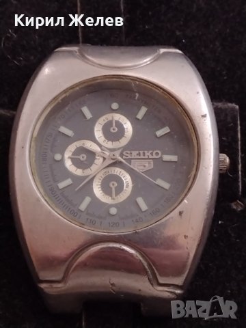 МЪЖКИ ЧАСОВНИК SEIKO 5 WATER RESISTANT SWISS MOVT МНОГО КРАСИВ СТИЛЕН ДИЗАЙН 33246, снимка 5 - Мъжки - 38804243