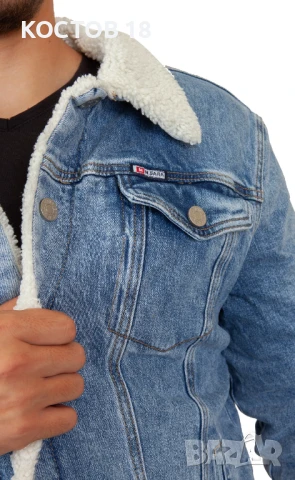 Мъжко Дънково яке 3427, снимка 4 - Якета - 51386621