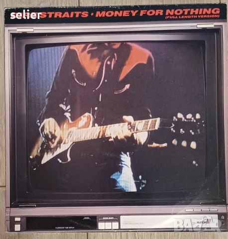 Dire Straits – Money For Nothing (Full Length Version) Maxi Single 12 Издание 🇬🇧 UK 1985г Състояни