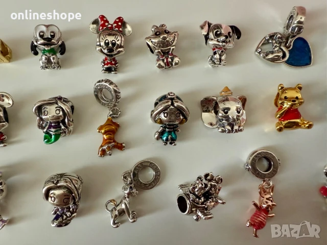 S925 Сребърни талисмани Pandora ALE - Disney , Mickey , Ариел и други, снимка 4 - Бижутерийни комплекти - 50666451