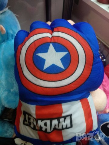 Меки,обемни ръкавици на Капитан Америка, снимка 1 - Плюшени играчки - 38548220