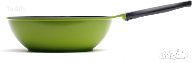 Голям дълбок тиган Ozeri с незалепващо керамично покритие, снимка 3 - Съдове за готвене - 51830593