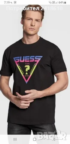 Guess Stretch Cotton Mens Size M и  L НОВО!  ОРИГИНАЛ! Мъжки Тениски!, снимка 7 - Тениски - 50104396