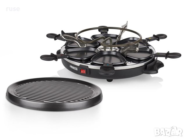 НОВА! Скара с раклет 6 души Princess Grill Raclette 162727, снимка 3 - Скари - 40511569