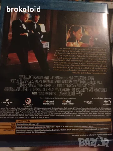 Да срещнеш Джо Блек - Брад Пит, Антъни Хопкинс , снимка 3 - Blu-Ray филми - 56087834