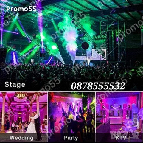 LED Диско Парти Прожектор, Диско Лазер, Проектор, 36 Led, RGB, снимка 13 - Друга електроника - 42682396