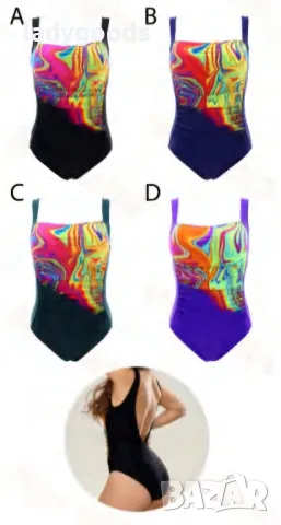 -18%! Цял дамски бански костюм.4 цвята.Модел 551., снимка 3 - Бански костюми - 49975675
