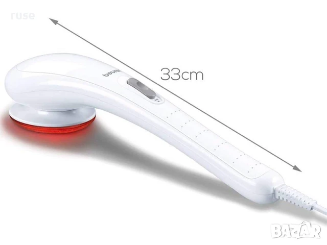 НОВИ! Инфрачервен масажор за цяло тяло 3 приставки Beurer MG21, снимка 8 - Масажори - 50594637