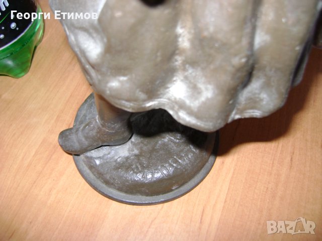 Старинна метална склуптора на казак , снимка 4 - Антикварни и старинни предмети - 38205027