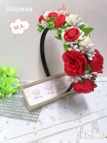 Китка за глава, вариант 30, снимка 3 - Аксесоари за коса - 54139807