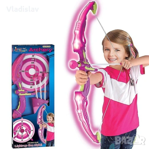 Комплект лъкове и стрели за деца, снимка 2 - Други - 54063583