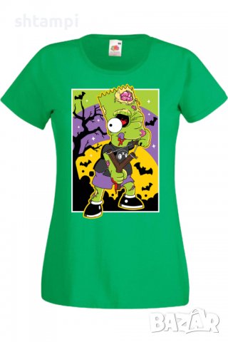Дамска тениска The Simpsons Bart Simpson 01,Halloween,Хелоуин,Празник,Забавление,Изненада,Обичаи,, снимка 7 - Тениски - 38149407