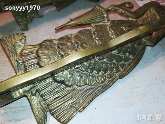 мед/месинг-закачалки мъж/жена 2бр от германия 2809211817, снимка 8 - Антикварни и старинни предмети - 34283743