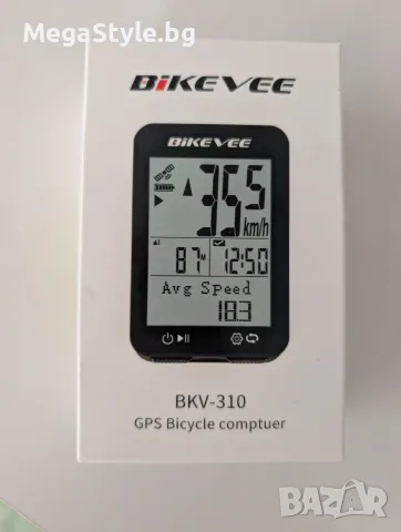 Bikevee BKV-310 GPS Велокомпютър – Безжичен, 2.4" дисплей, IPX7, Автоматична подсветка
