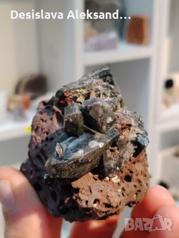 Апофилит със каледонит от Индия , снимка 4 - Колекции - 49960716