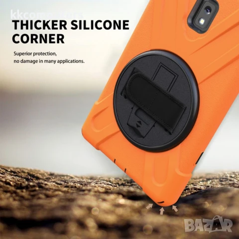 Samsung Galaxy Tab Active 3 T570/T575/T575N/T577 Tablet Case/Pen Slot /Hand Band/360° Swivel Kicksta, снимка 10 - Калъфи, кейсове - 51101127