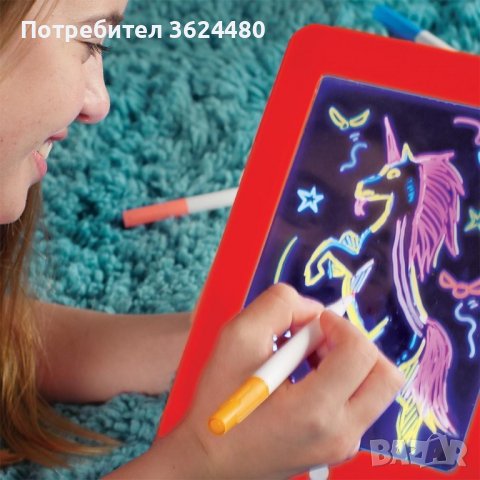 2650 Светещ таблет за рисуване Magic Sketch Pad, снимка 5 - Рисуване и оцветяване - 36399797