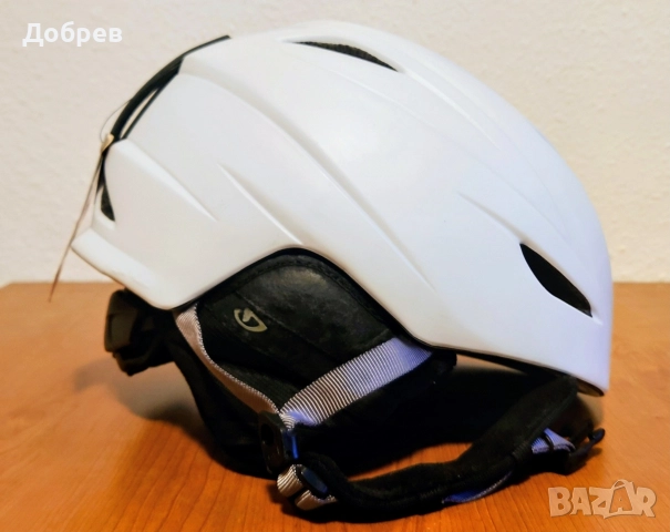Giro каска за зимни спортове, размер М, като нова, Giro G10 M12 бяла мат, снимка 5 - Зимни спортове - 52876536
