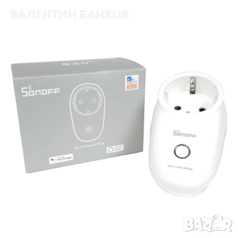Sonoff S26 - 16A/3500w WiFi смарт контакт Ewelink, снимка 1 - Други - 44208987