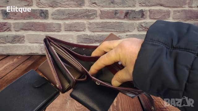 Портмоне от естествена к. в различни цветове, снимка 7 - Портфейли, портмонета - 52895600