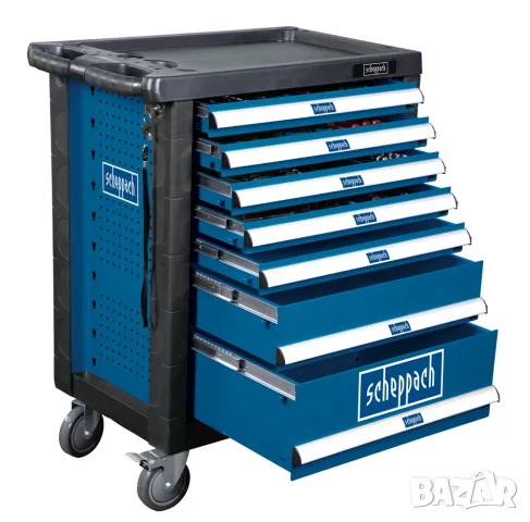 Количка с инструменти 263 части Scheppach TW1000, снимка 4 - Гедорета - 55723865