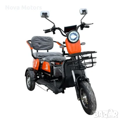 Електрическа Tриместна Tриколка X1 1800W - Nova Motors, снимка 4 - Мотоциклети и мототехника - 39348065