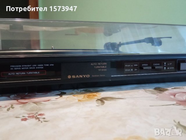 SANYO AUTO RETURN TURNTABLE TP6100, снимка 4 - Грамофони - 38957835