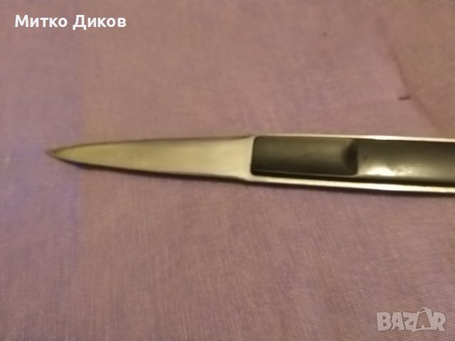 Нож за писмо немски Inoxidable rostfrei stainless aahen letter opener 197х90мм, снимка 7 - Колекции - 38131960