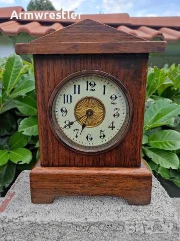 Стар Механичен Немски Часовник , снимка 11 - Антикварни и старинни предмети - 55805237